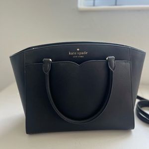 Kate Spade Black Satchel with crossbody strap